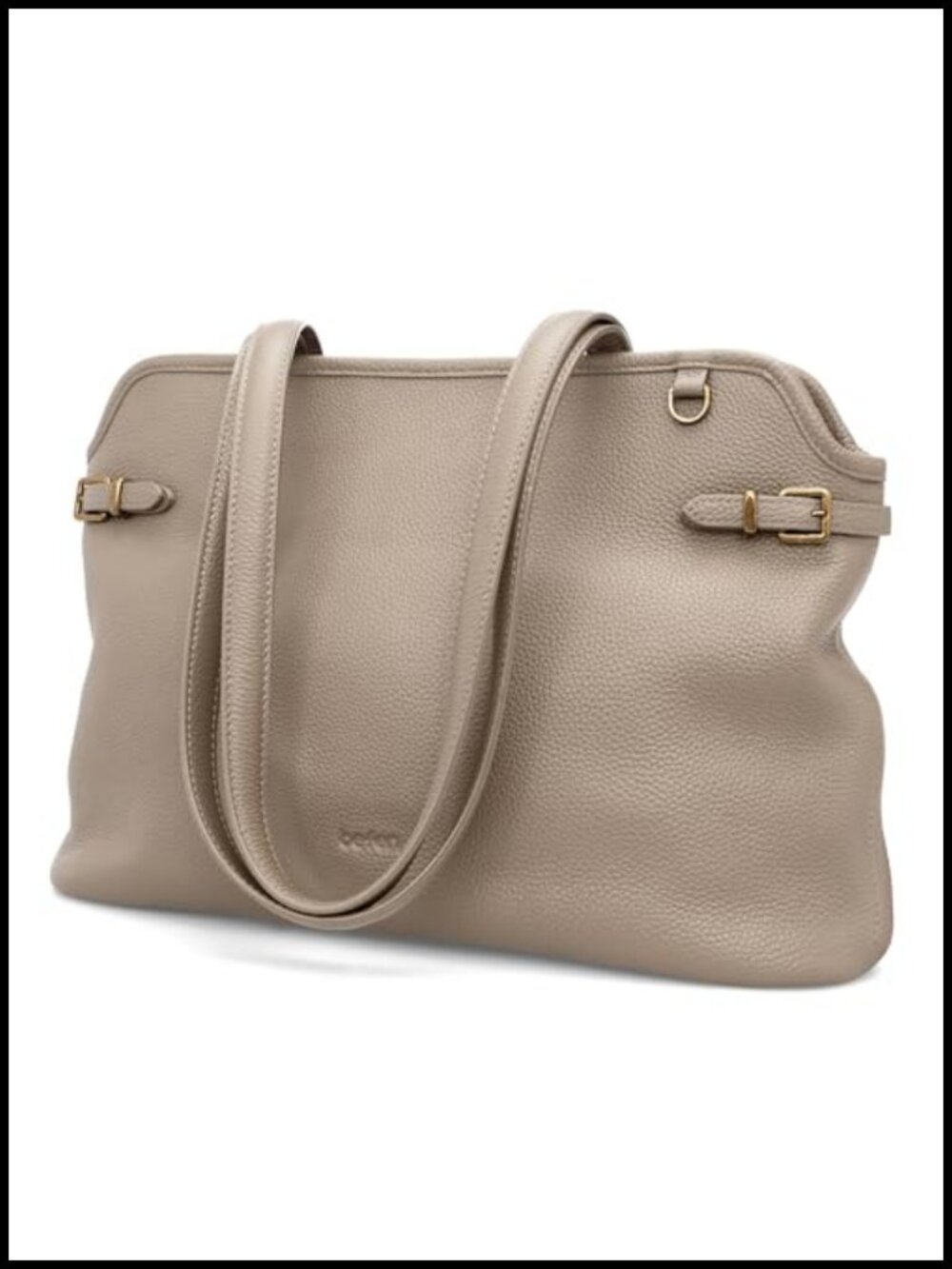 Genuine Leather Tote Bag Medium Soft Shoulder Handbag Vintage Satchel Purse